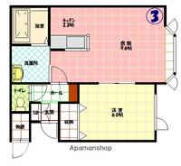 グレース新富Aの間取り
