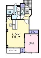 カサデューク東町の間取り