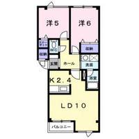 ハイツ祝梅の間取り