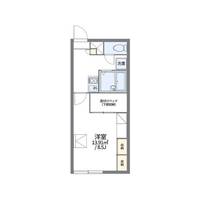 レオパレスグラシューズ208の間取り