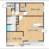 アルファスクエア花園5丁目の間取り