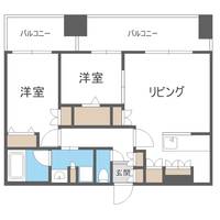 北海道札幌市西区琴似一条3丁目の賃貸マンションの間取り