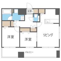 北海道札幌市西区琴似一条3丁目の賃貸マンションの間取り