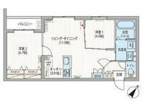 北海道札幌市西区発寒七条11丁目の賃貸マンションの間取り