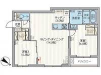 北海道札幌市西区発寒七条11丁目の賃貸マンションの間取り