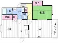 ラポール発寒の間取り