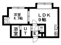レユシール伍番館107の間取り