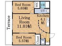 ガーデンテラス240103の間取り