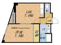 フロックス洗心橋202の間取り