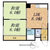 コーポ吉花1階右の間取り