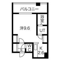 オタルベイサイドシティ8棟805の間取り