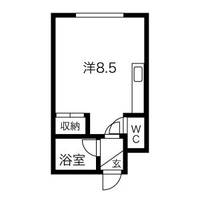 商大アビタシオン2-Bの間取り