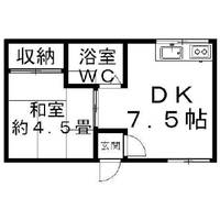 宮腰コーポ2-Aの間取り