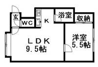 ハイネス菊水101の間取り