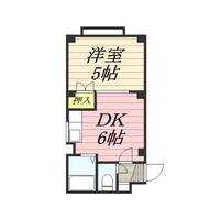 ウォーター通B0402の間取り