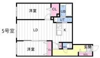 CARRERA東札幌 2ND.の間取り
