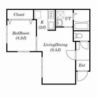 RIRUJYU HIRAGISHI(リルジュヒラギシ)203号室の間取り