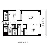 北海道札幌市東区北二十一条東23丁目の賃貸マンションの間取り