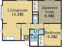 KIマンション37Bの間取り