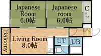 南郷丘ハイツの間取り
