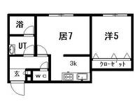 ノースタウン月寒405の間取り