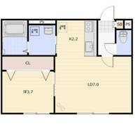 CLASSIK Shiroishi(クラシック シロイシ)の間取り