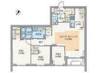エフュート福住206の間取り