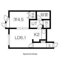 北海道札幌市中央区北一条東12丁目の賃貸アパートの間取り