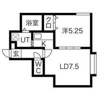 プロスパー菊水Aの間取り