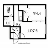 北海道札幌市豊平区平岸五条6丁目の賃貸マンションの間取り