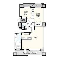 ダイアパレスガレリアシティウエストウィング102の間取り