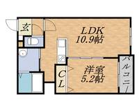 カカオ円山の間取り