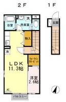 TーROOM Bの間取り
