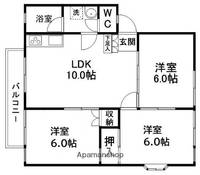 パルメゾンC棟102の間取り
