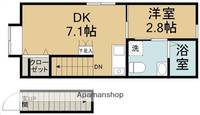 プランタン霊屋下2Aの間取り