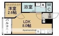 スカイハーツ河原町の間取り