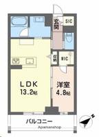 CLASSEUM連坊Ⅲ203の間取り
