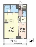 CLASSEUM連坊Ⅲ206の間取り