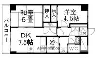 ロイヤルヒルズ柳生Ⅱの間取り