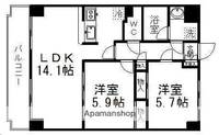 宮城県仙台市青葉区錦町2丁目の賃貸マンションの間取り