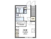 レオパレスニューロード108の間取り
