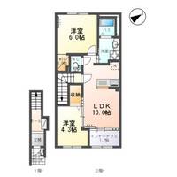 ルミエールⅡ202の間取り