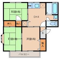 セジュール雷Ⅲの間取り