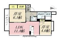ディアコート名取Bの間取り