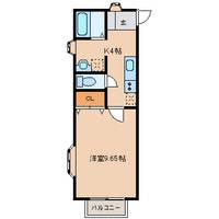 宮城県仙台市宮城野区福室1丁目の賃貸アパートの間取り