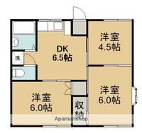 コーポレーション渡憲Aの間取り