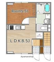 岩切2丁目長屋(仮)の間取り