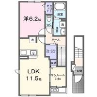 「仮称」クルール大和町吉岡東の間取り
