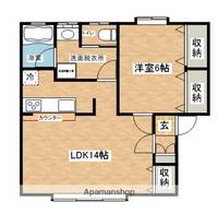 コーポ鎌田Ⅰ23の間取り