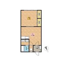 平成ハイツ102の間取り